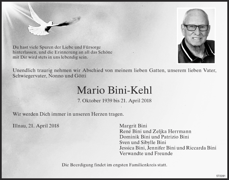  Traueranzeige für Mario Bini-Kehl vom 26.04.2018 aus reg_1