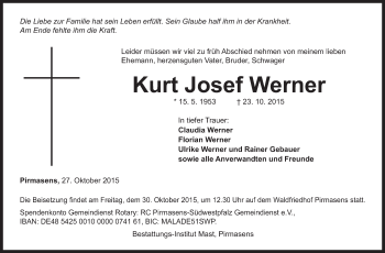 Traueranzeige von Peter Mustermann von nordkurier