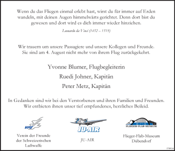 Traueranzeige von Peter Metz von ZO Gesamt