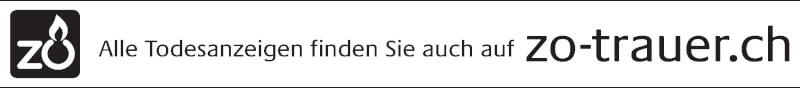  Traueranzeige für zo-trauer.ch  vom 30.10.2021 aus AvU