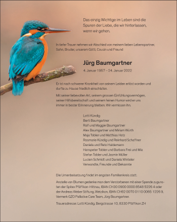 Traueranzeige von Jürg Baumgartner von setup-209.vrs-setup.de