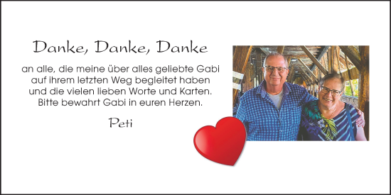 Traueranzeige von Peti  von VO solo