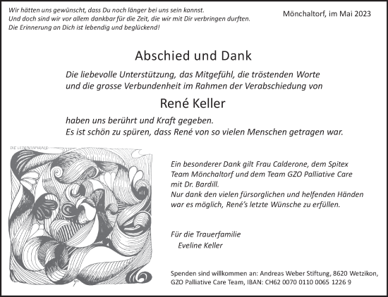 Traueranzeige von René Keller von AvU