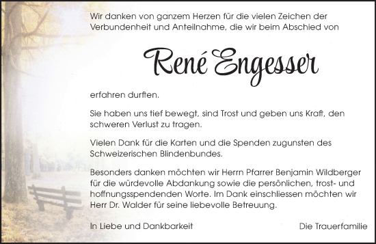 Traueranzeige von René Engesser von GL solo