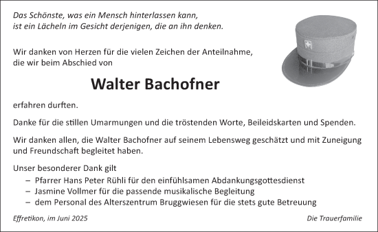 Traueranzeige von Walter Bachofner von reg_2