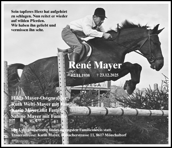 Traueranzeige von René Mayer von AvU